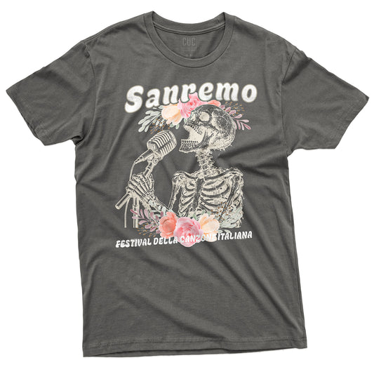 T-SHIRT CUC SANREMO SCHELETRO - Antracite - #chooseurcolor