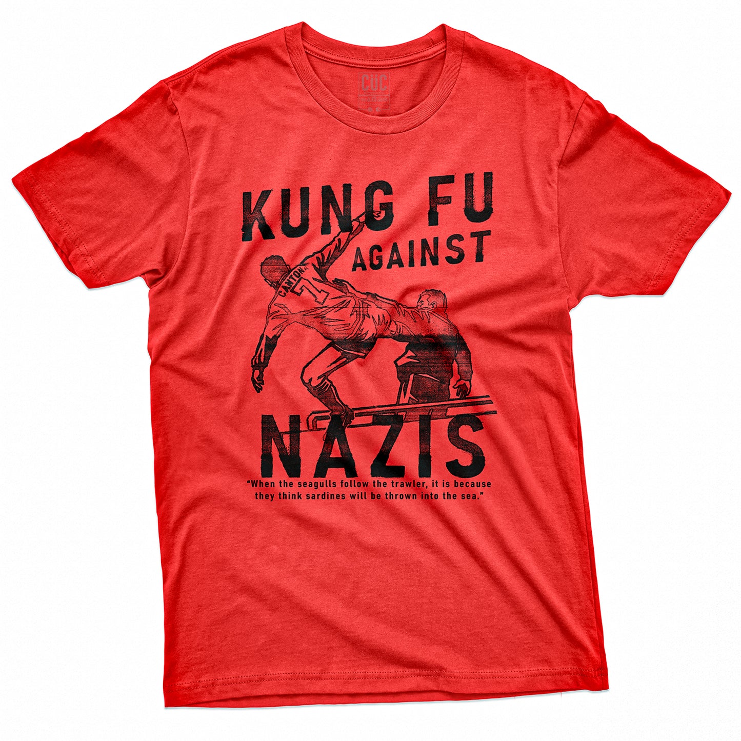 T-SHIRT CUC CANTONA KUNG FU ANTIFA #chooseurcolor