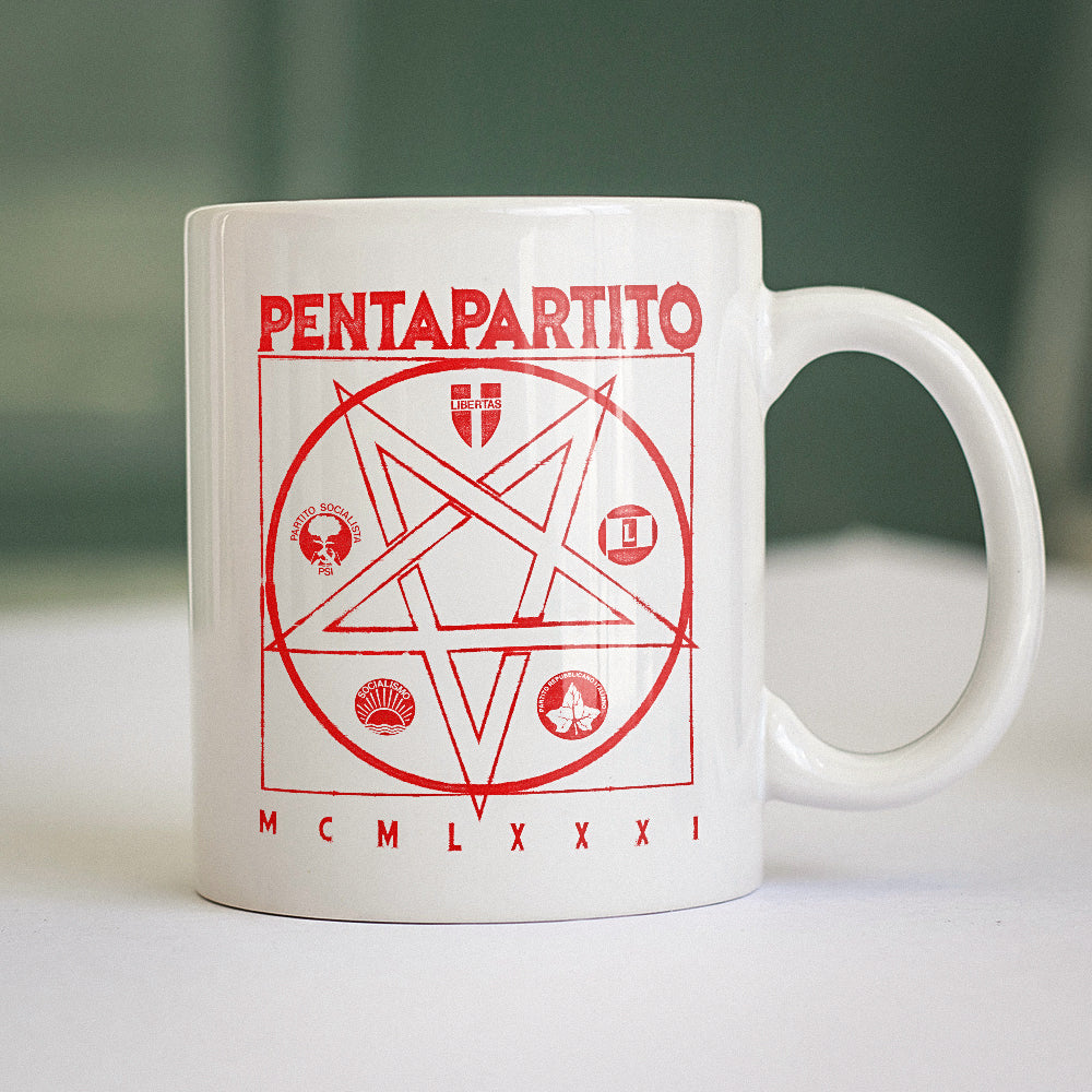 Tazza  PENTAPARTITO - Politica - Prima Repubblica #chooseurcolor