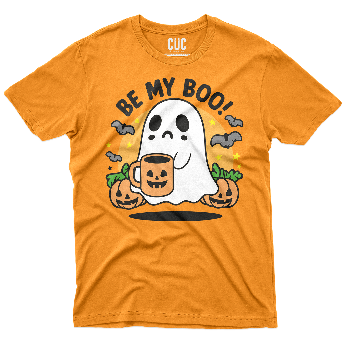 CUC T-Shirt Boo Kawaii Halloween Regalo Divertente Zucche Pipistrelli #chooseurcolor