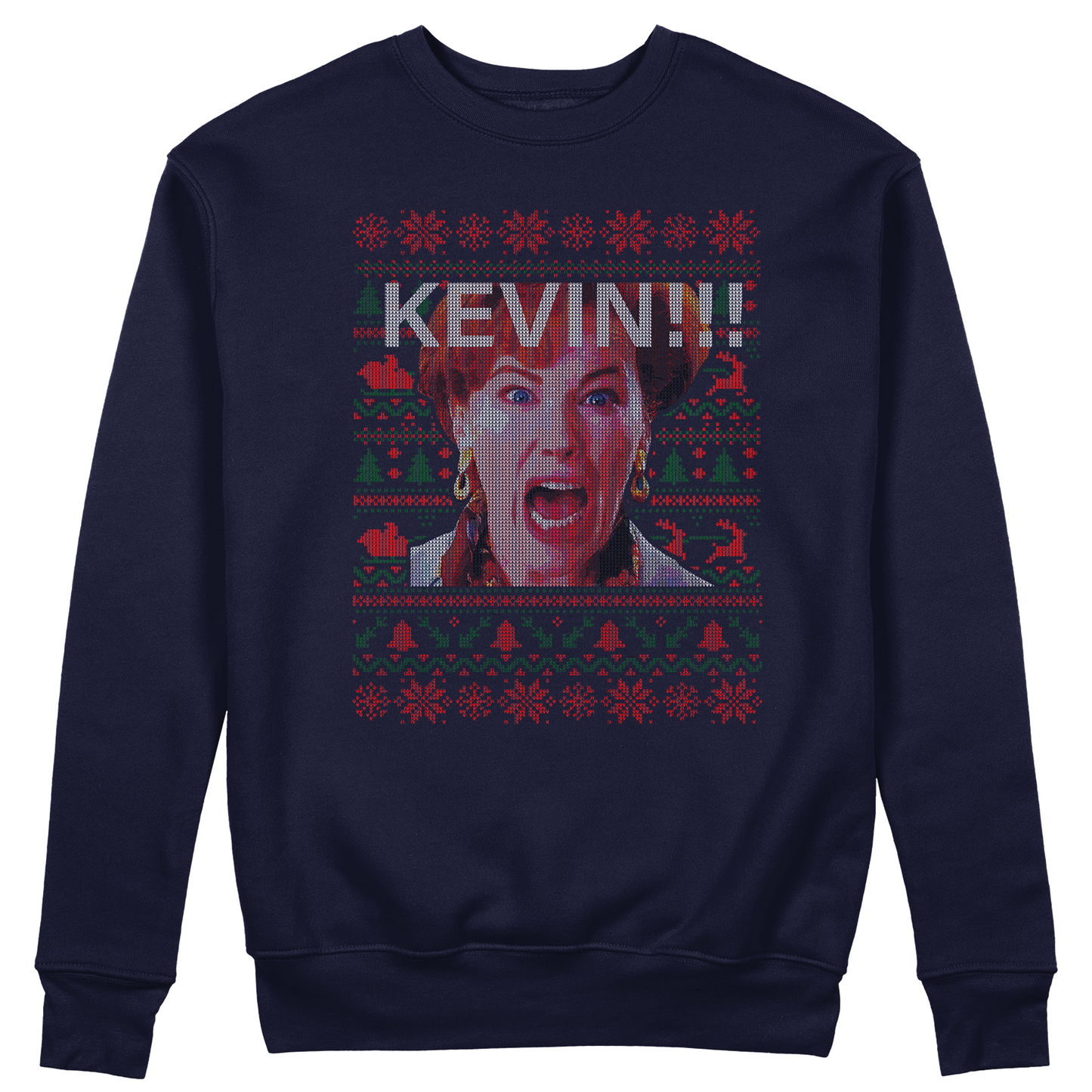 Felpa Girocollo KEVIN - Stile Maglione di Natale- Mamma ho perso #chooseurcolor