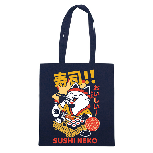 BAG CUC SUSHI NEKO - Jap - Giappone Cat - Gatto Maneki Neko - Tokyo #chooseurcolor