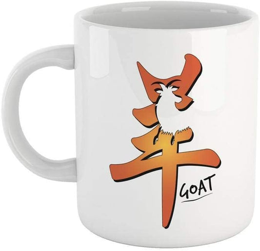 Dark Salmon Tazza segni zodiacali Cinesi Anno della Capra - Choose ur Color Cuc shop