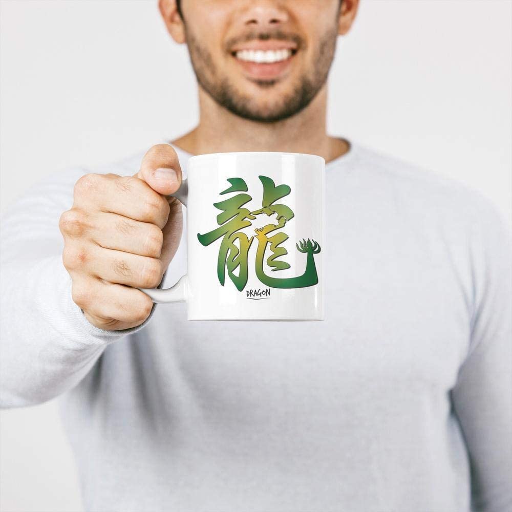 Dark Khaki Tazza Segno Zodiacale Drago - Mug Anno del Drago - Choose ur Color Cuc shop