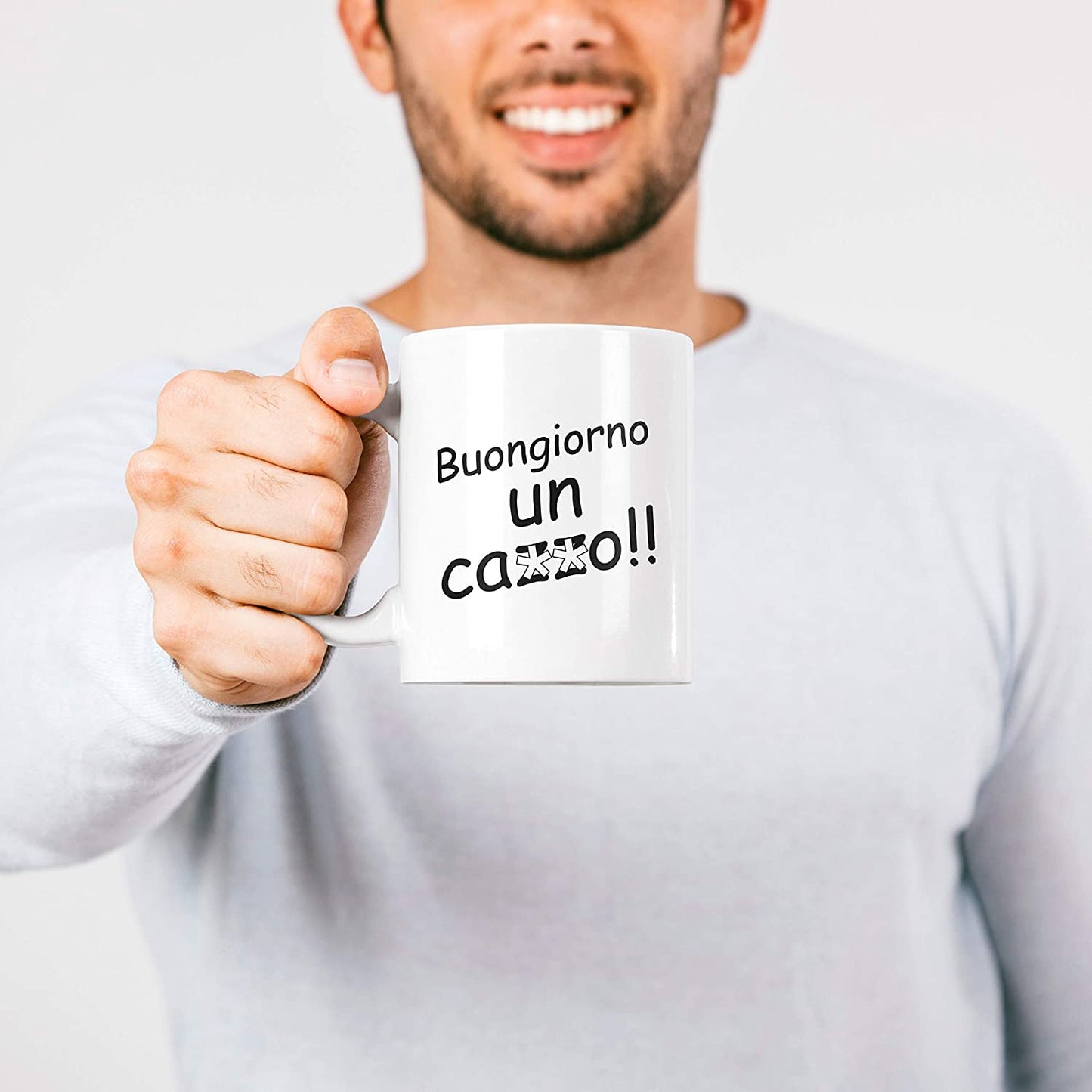 Lavender Tazza Buongiorno Un Ca o - Maglietta Divertente - Grafica per Iniziare al Meglio la Giornata - Choose ur Color Cuc shop