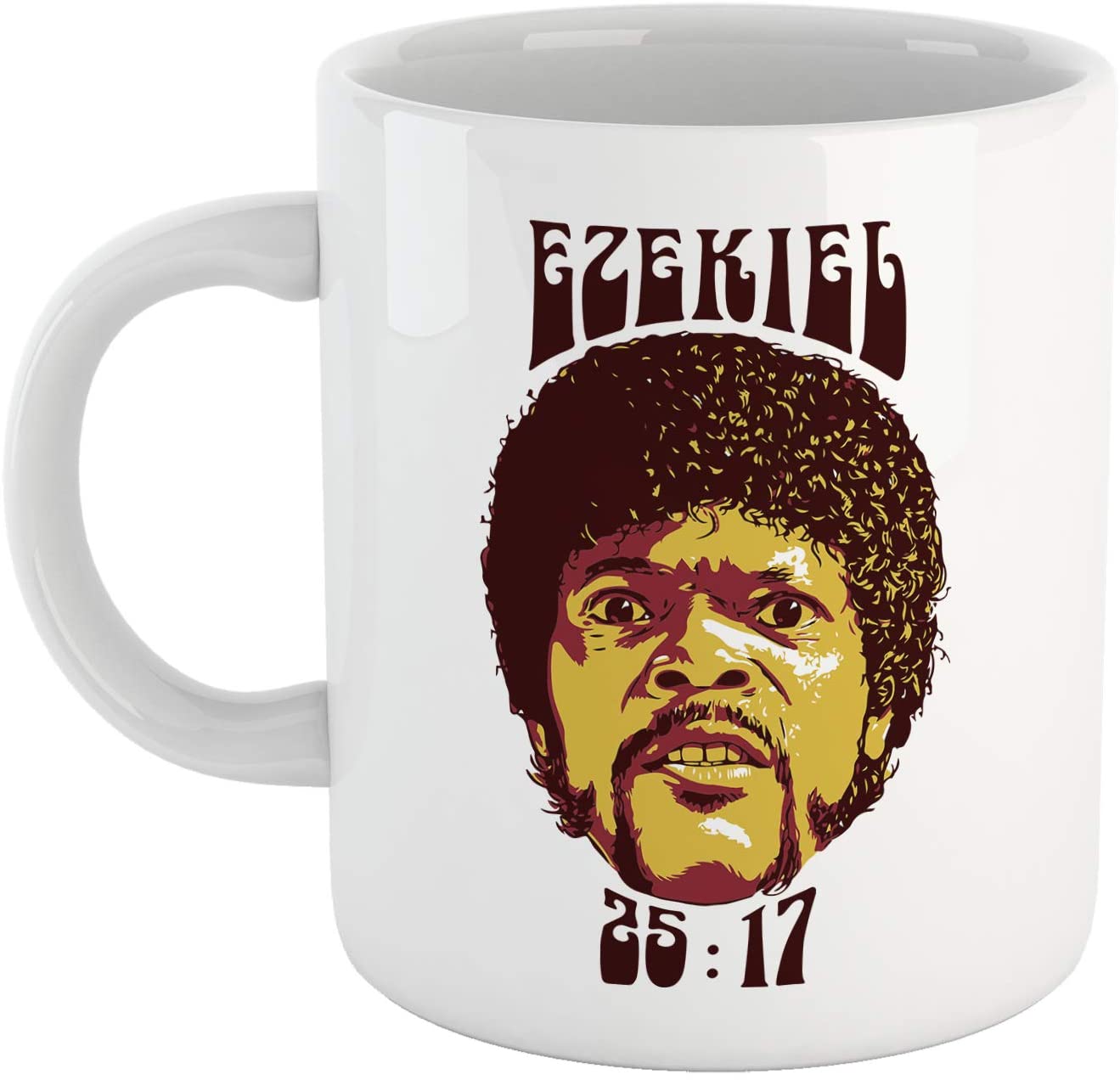 White Smoke CUC Tazza Pulp Fiction - Ezekiel 25:17 - Grafica Ispirata a Jules del Film di Tarantino Cuc shop