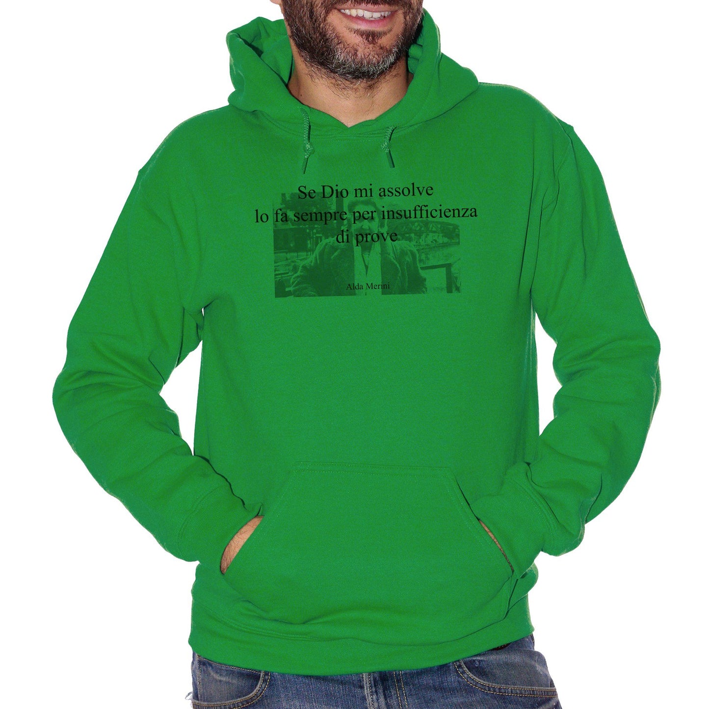 Forest Green Felpa Merini Se Dio Mi Assolve - FAMOSI CucShop