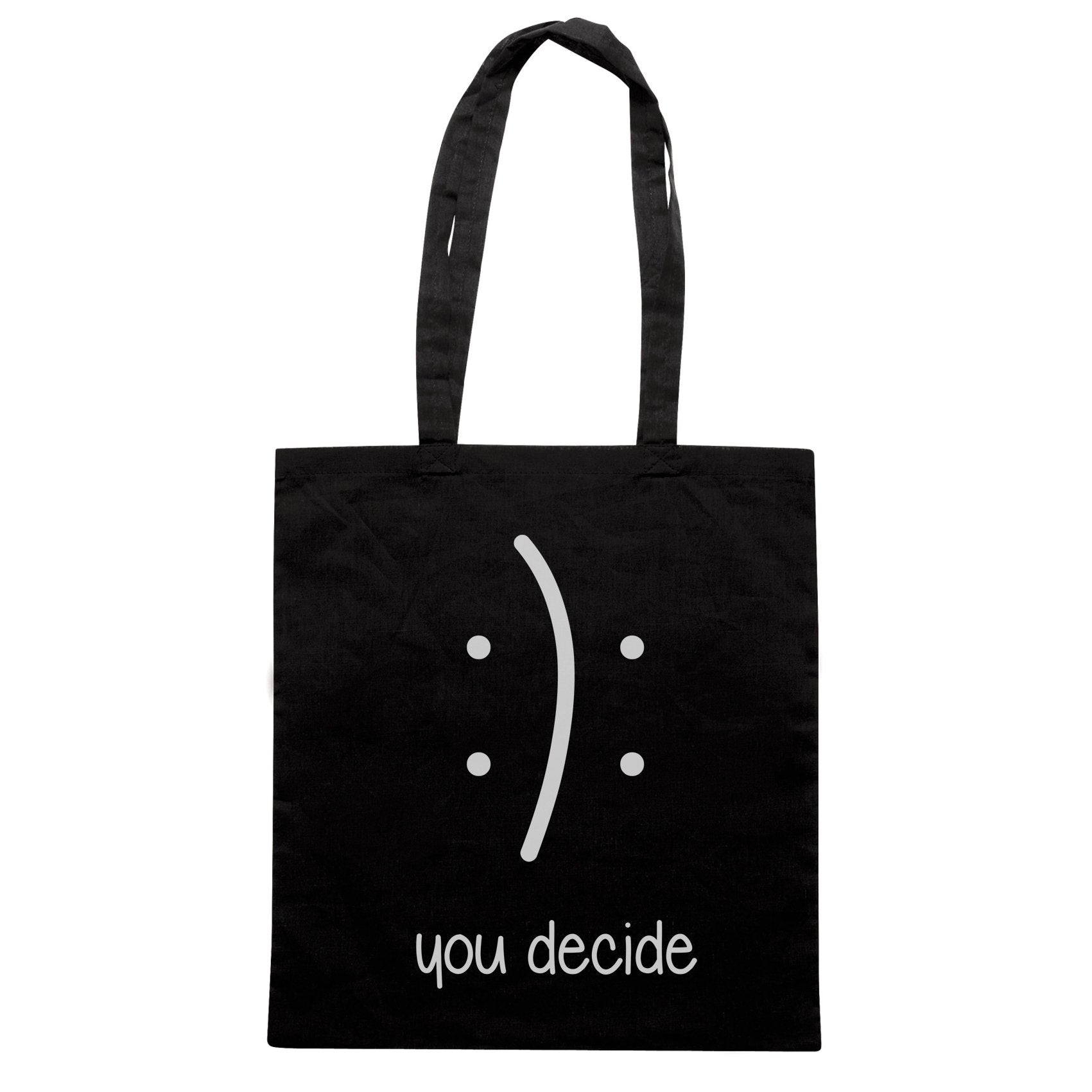 Black Borsa Emoticon Smile Felice Triste Emoji - Nera - SOCIAL CucShop