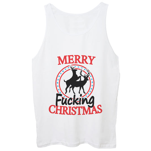 Canotta CUC - MERRY FUCKING WHITE CHRISTMAS - DIVERTENTE  #ChooseUrColor - CUC chooseurcolor