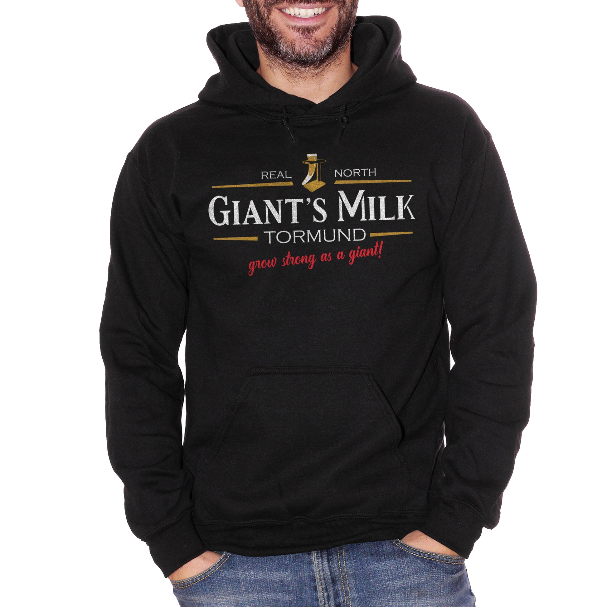Felpa Cappuccio CUC - Giant'S Milk | Ispirata Al Trono Di Spade | Cresci Forte Come Un Gigante | Il Segreto Di Tormund - FILM - CUC chooseurcolor