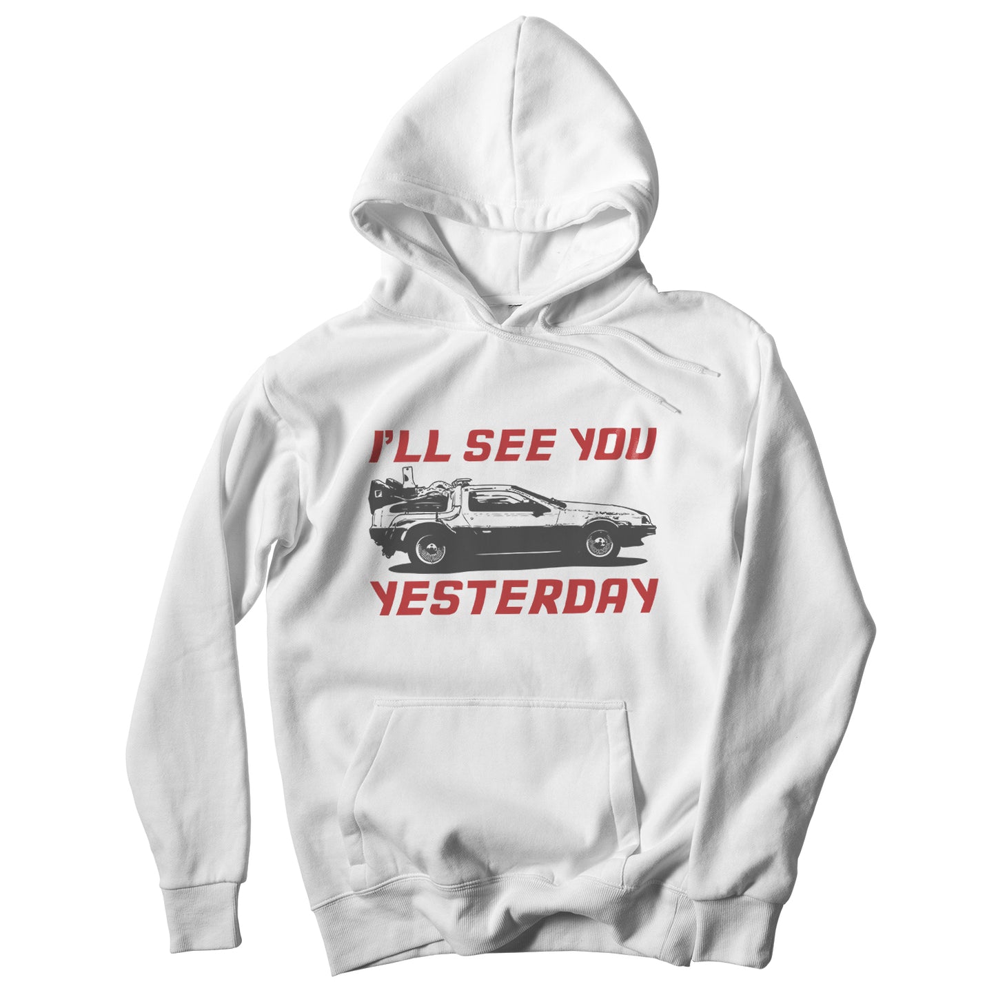 Felpa CUC I'll See You Yesterday - Back to the future - ritorno al futuro - Delorean #chooseurcolor - CUC chooseurcolor