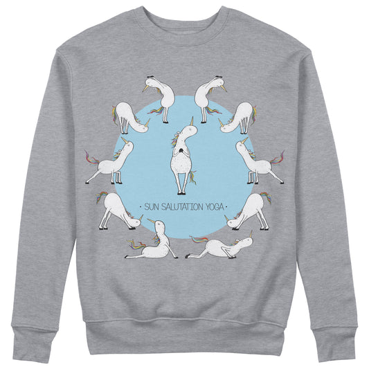 CUC Felpa Girocollo -UNICORNO YOGA- Unisex #chooseurcolor - CUC chooseurcolor