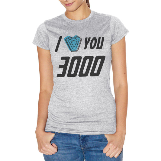 Snow T-Shirt I Love You 3000 Super Hero Tony Stark - FILM CucShop