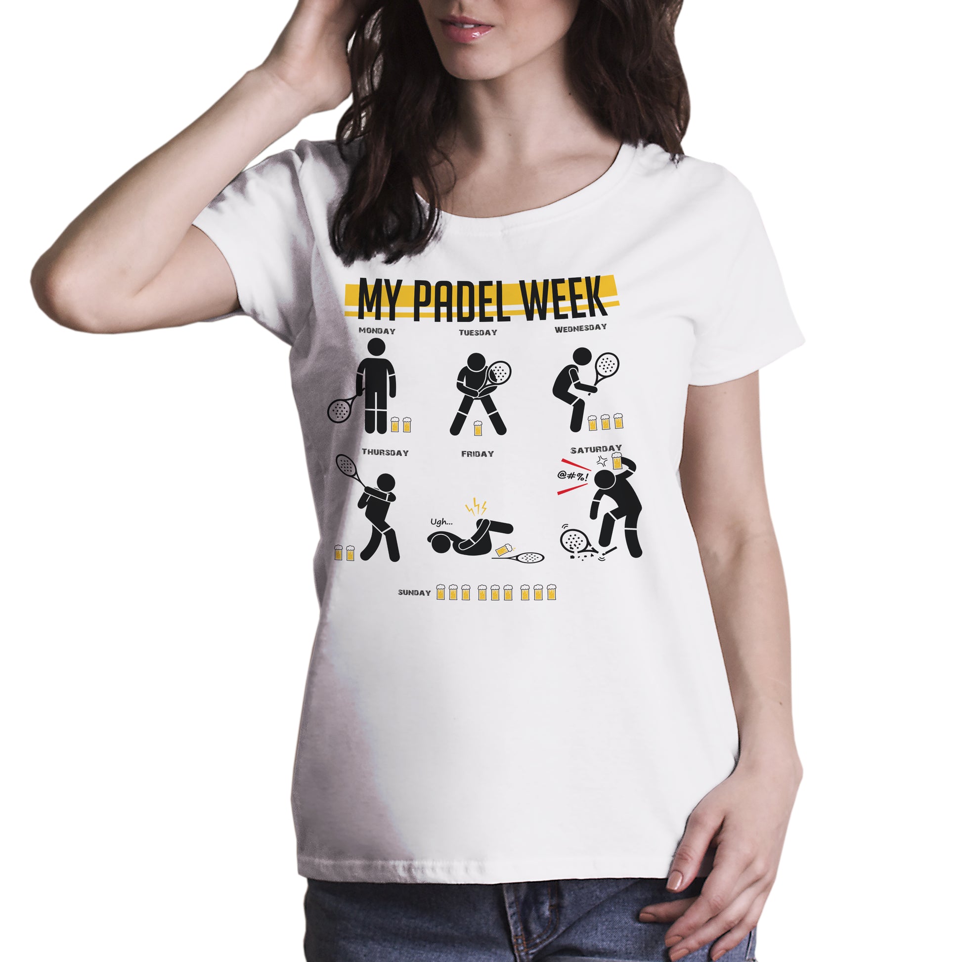 Lavender T-Shirt Padel Week - Beer & Padel - SPORT - ChooseurColor CucShop