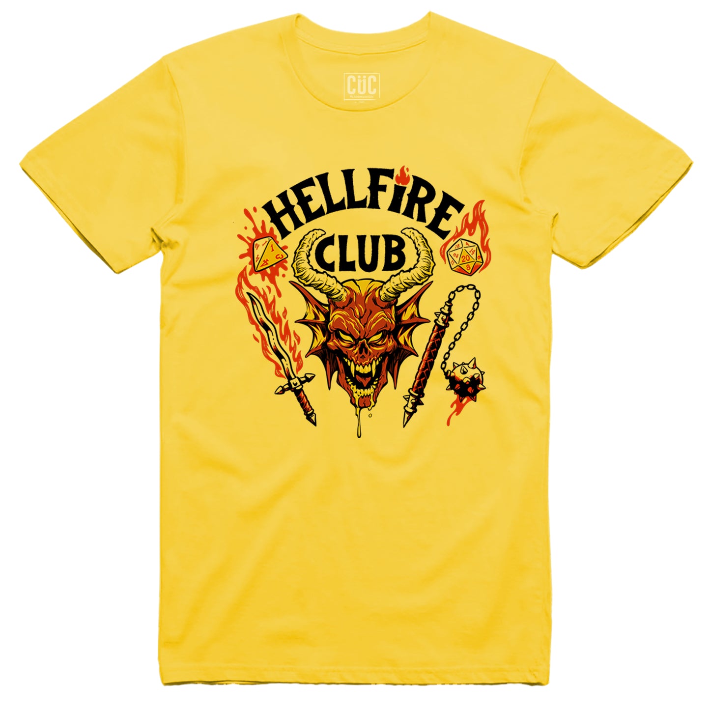 CUC T-Shirt HellFire Club Vecna style - Stranger - #chooseurcolor - CUC chooseurcolor
