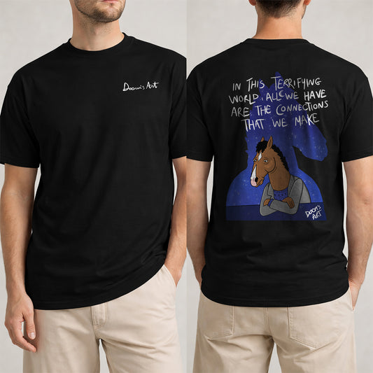 T-SHIRT BO NERE stampa fronte e retro #chooseurcolor