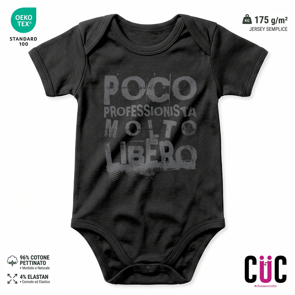 BODY BAMBINO CUC BODY BAMBINI POCO PROFESSIONISTA MOLTO LIBERO PERSONAGGI FAMOSIMEME Nera M [IMGKEY:BLA:M:1]