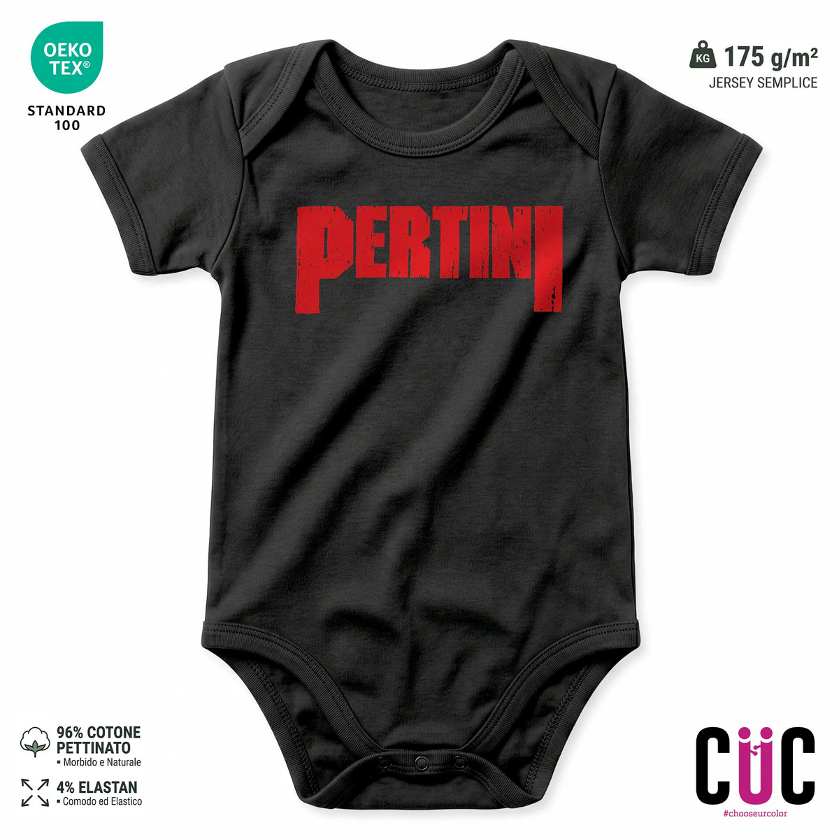 BODY BAMBINO CUC BODY BAMBINI PERTINI METAL PERSONAGGI FAMOSI MUSICA PANTERA DIVERTENTE POLITICA Nera M [IMGKEY:BLA:M:1]