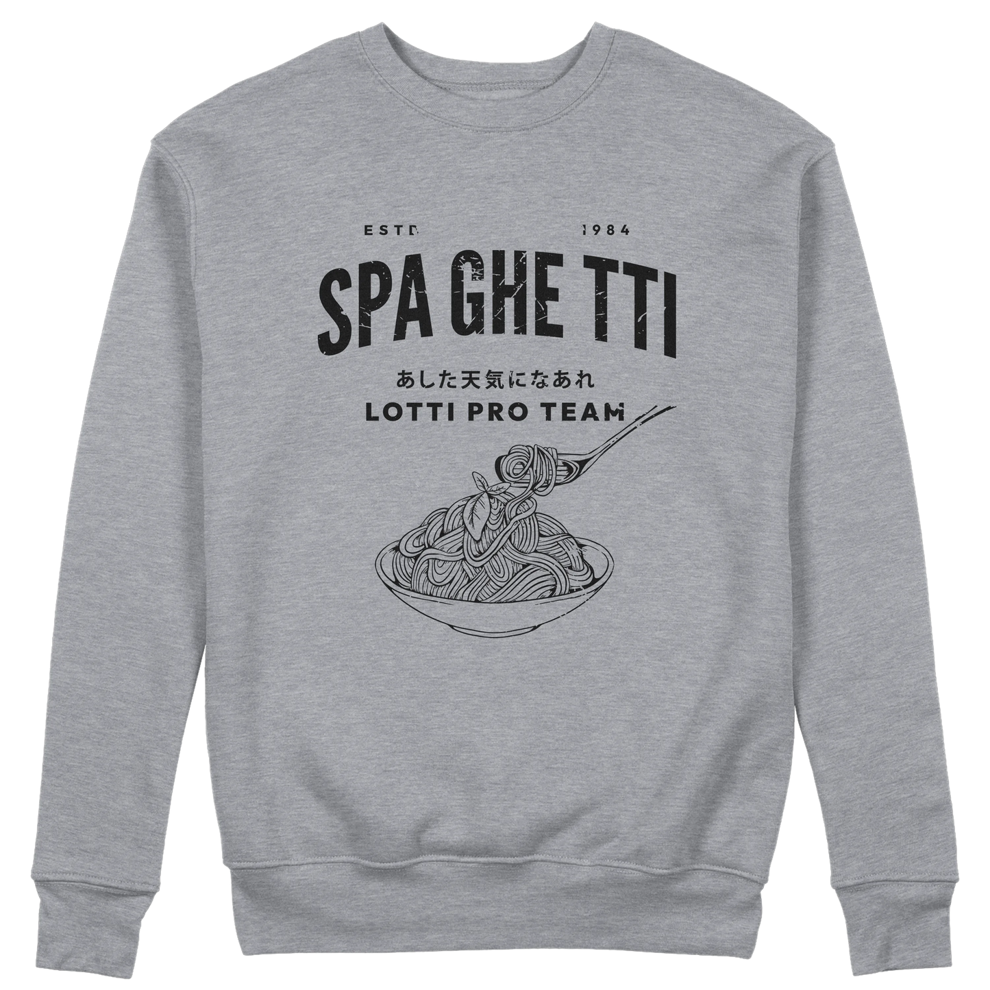 CUC GIROCOLLO SPAGHETTI TEAM - LOTTI - TUTTI IN CAMPO CON LOTTI -  Unisex ANIME MANGA #chooseurcolor