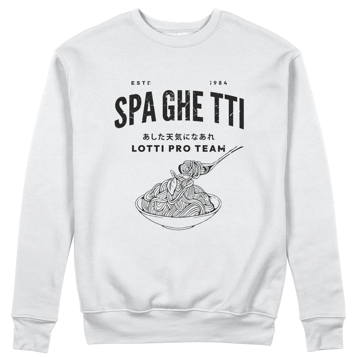 CUC GIROCOLLO SPAGHETTI TEAM - LOTTI - TUTTI IN CAMPO CON LOTTI -  Unisex ANIME MANGA #chooseurcolor