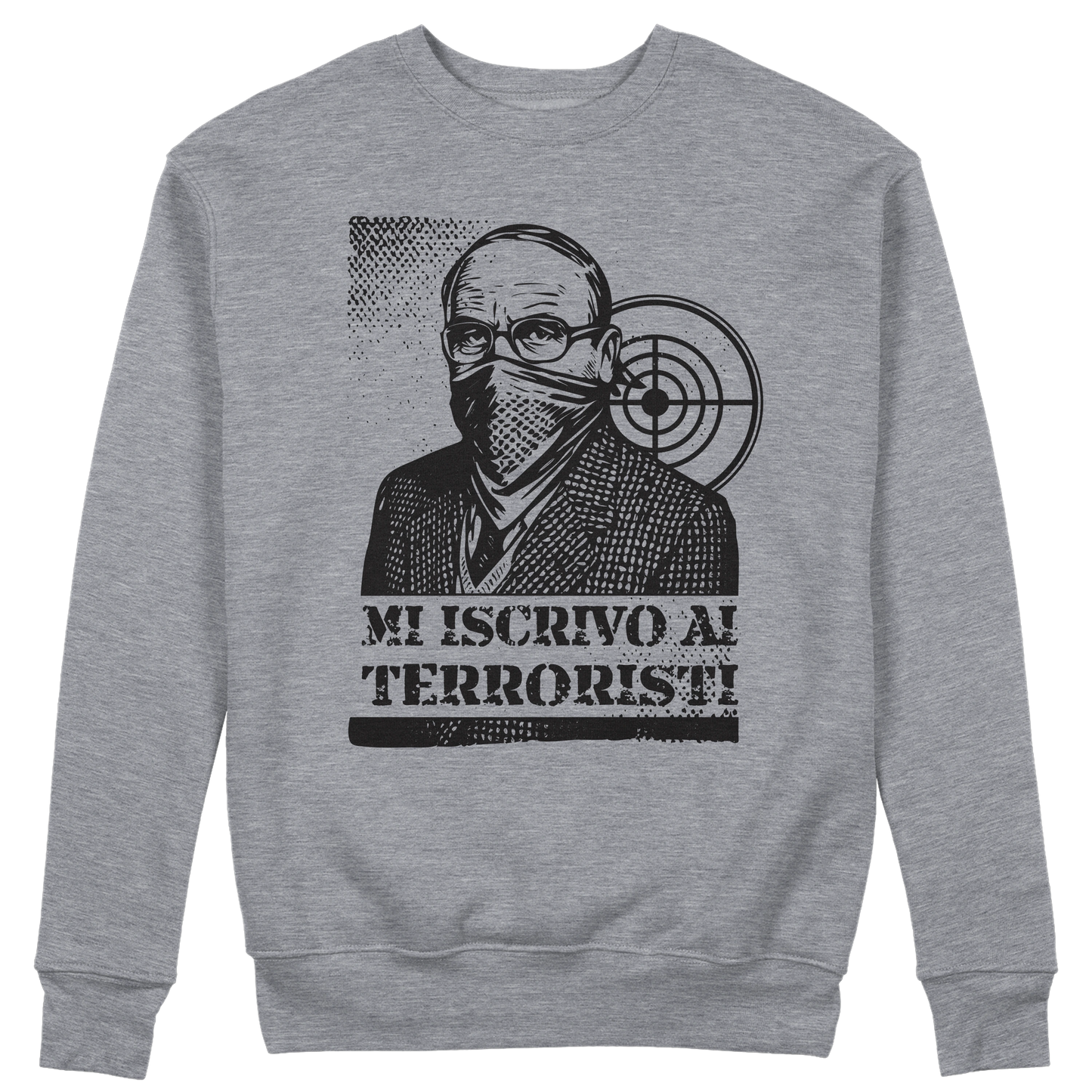 CUC GIROCOLLO MI ISCRIVO AI TERRORISTI -  Unisex - PERSONAGGI FAMOSI - scherzo telefonico - Magnotta - La lavatrice -  #chooseurcolor