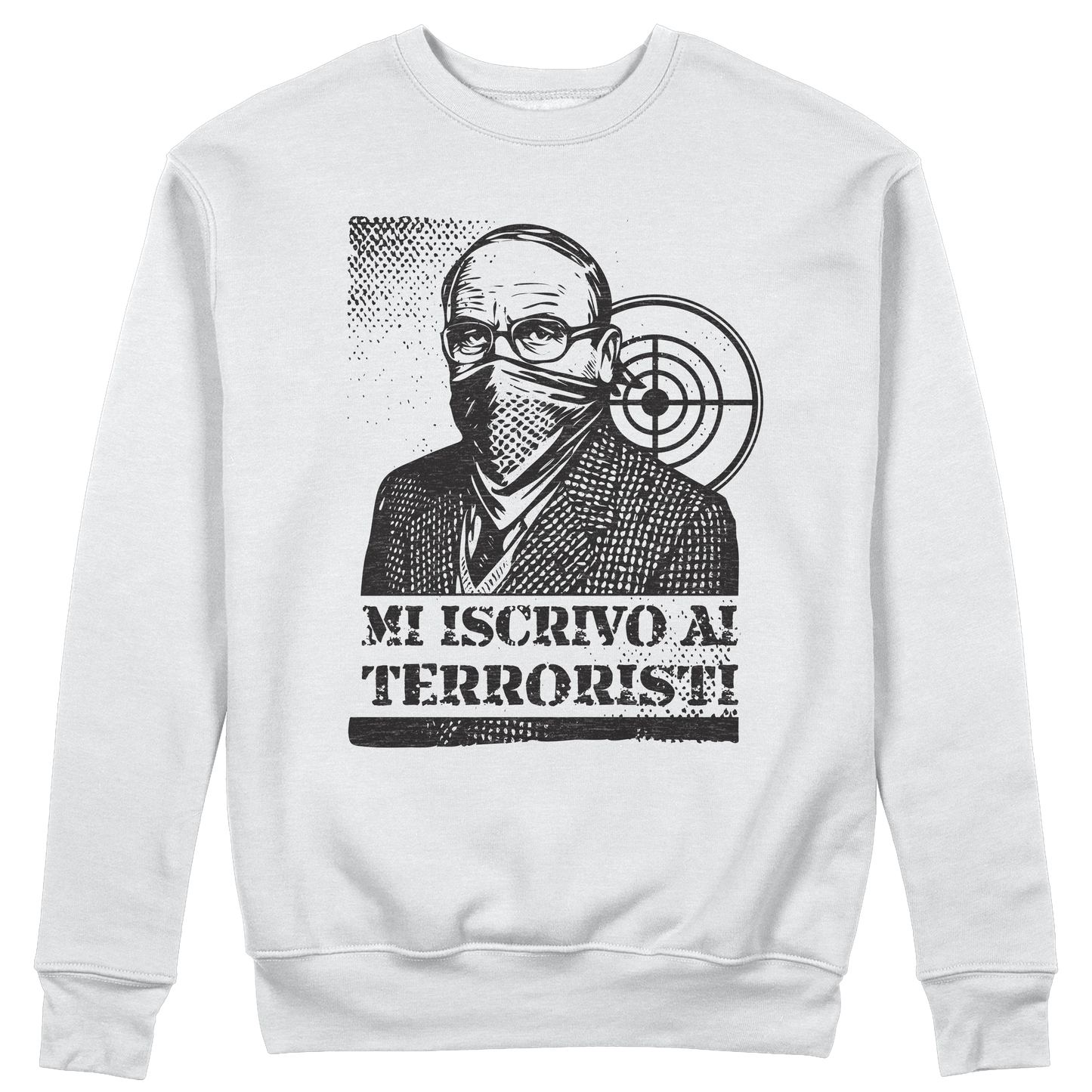 CUC GIROCOLLO MI ISCRIVO AI TERRORISTI -  Unisex - PERSONAGGI FAMOSI - scherzo telefonico - Magnotta - La lavatrice -  #chooseurcolor