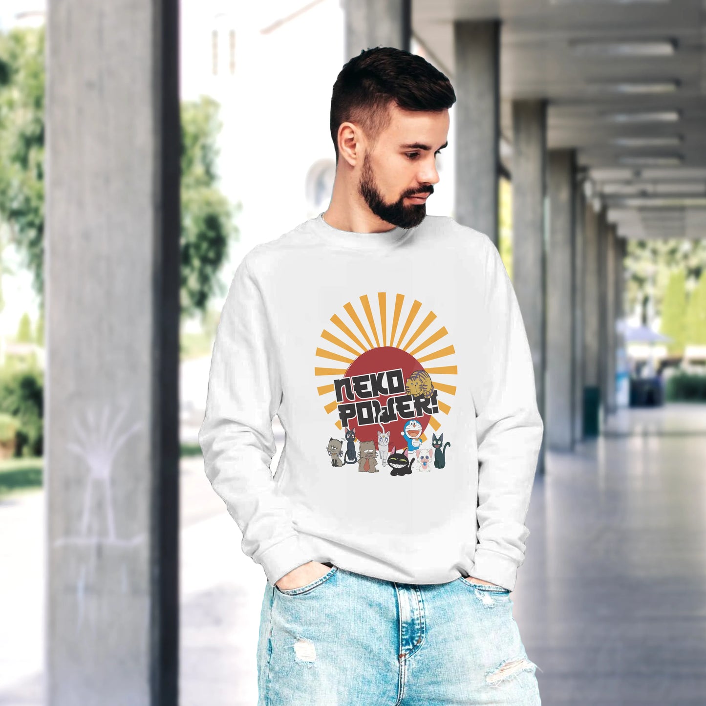 CUC GIROCOLLO Neko Power -  Unisex - ANIME MANGA - Gatti Cartoni -  #chooseurcolor