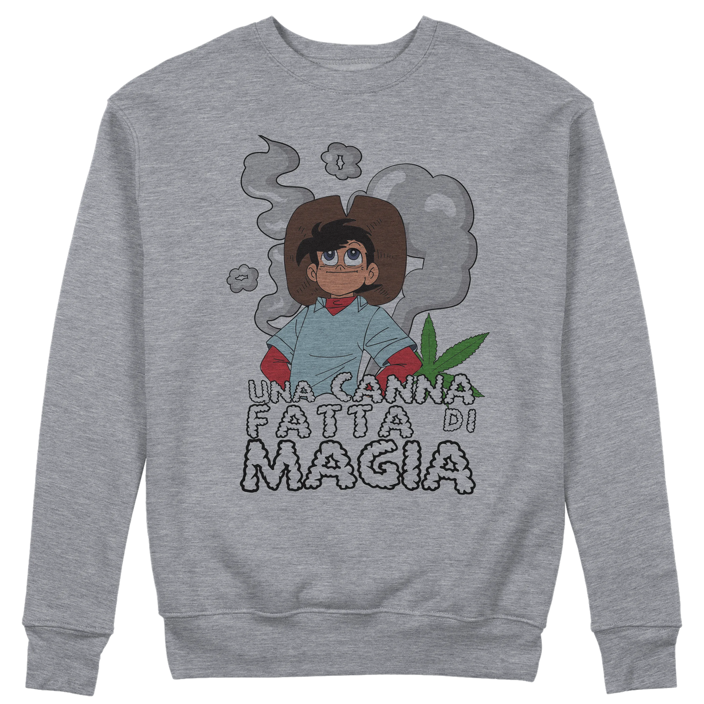 CUC GIROCOLLO Una canna fatta di magia -  Unisex - ANIME MANGA - Divertente -  #chooseurcolor