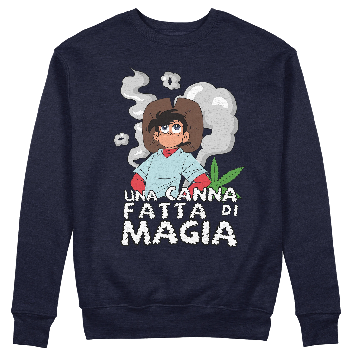 CUC GIROCOLLO Una canna fatta di magia -  Unisex - ANIME MANGA - Divertente -  #chooseurcolor