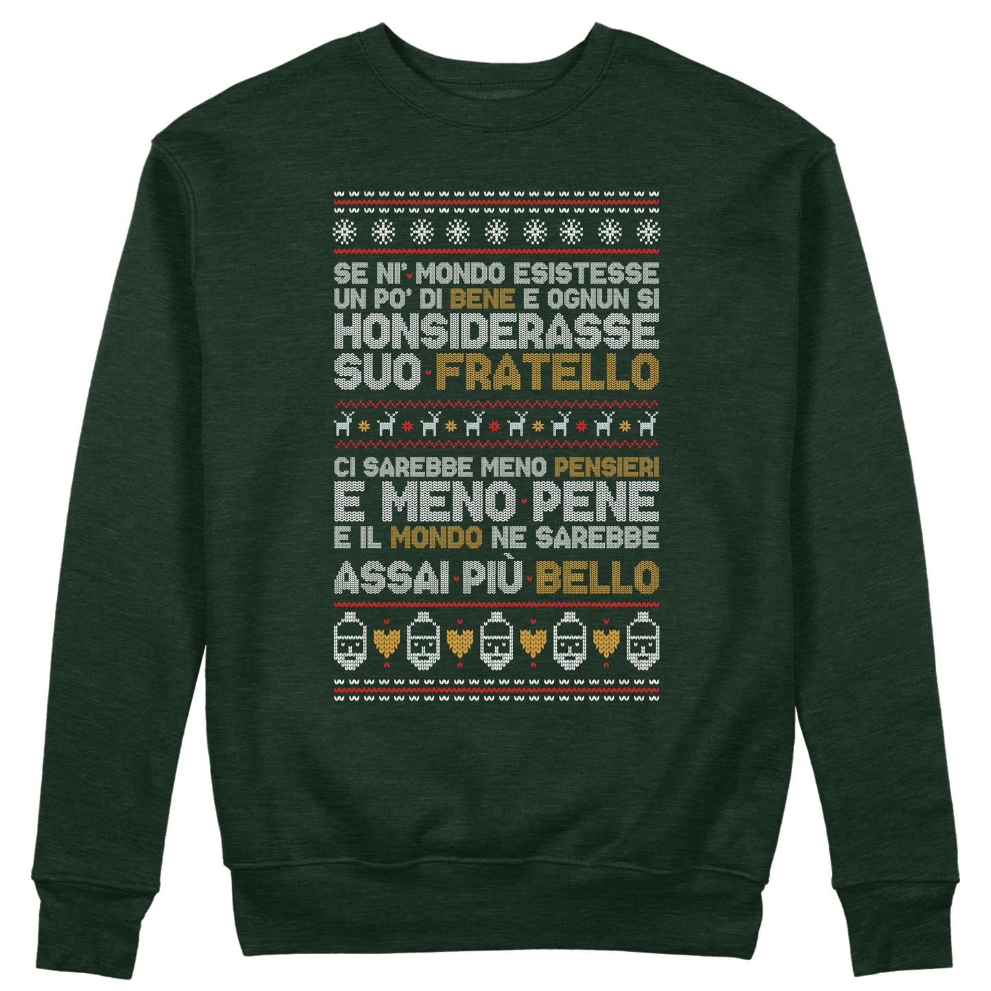 CUC GIROCOLLO Poesia Natalizia -  Unisex - PERSONAGGI FAMOSI - Natale - Patchani -  #chooseurcolor