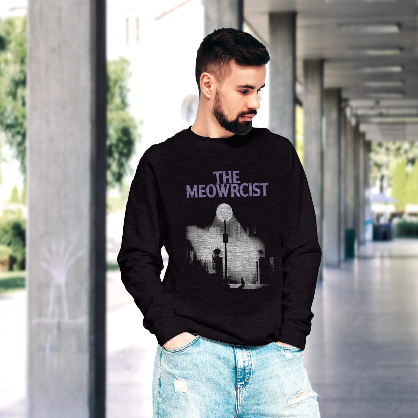 CUC GIROCOLLO THE MEOWRCIST -  Unisex - FILM - Halloween - Divertente - Gatti -  #chooseurcolor