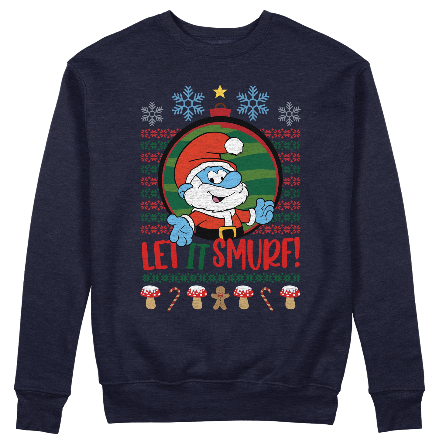 CUC GIROCOLLO LET IT SMURF! -  Unisex - Natale - Regalo - Grande Puffo -  #chooseurcolor