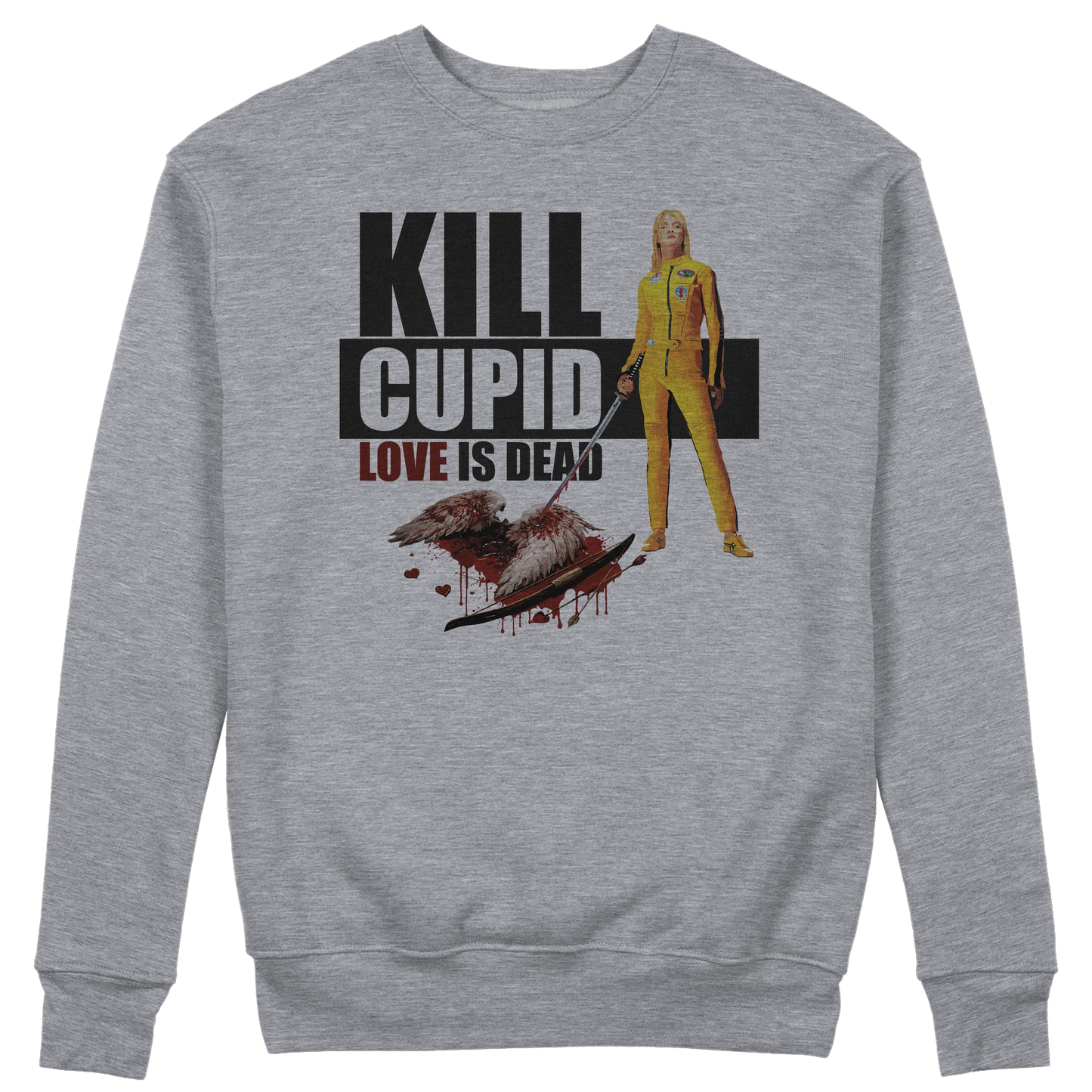 CUC GIROCOLLO Kill Cupid -  Unisex - FILM - SAN VALENTINO - Love is Dead - Parodia - Kill Bill - Tarantino -  #chooseurcolor