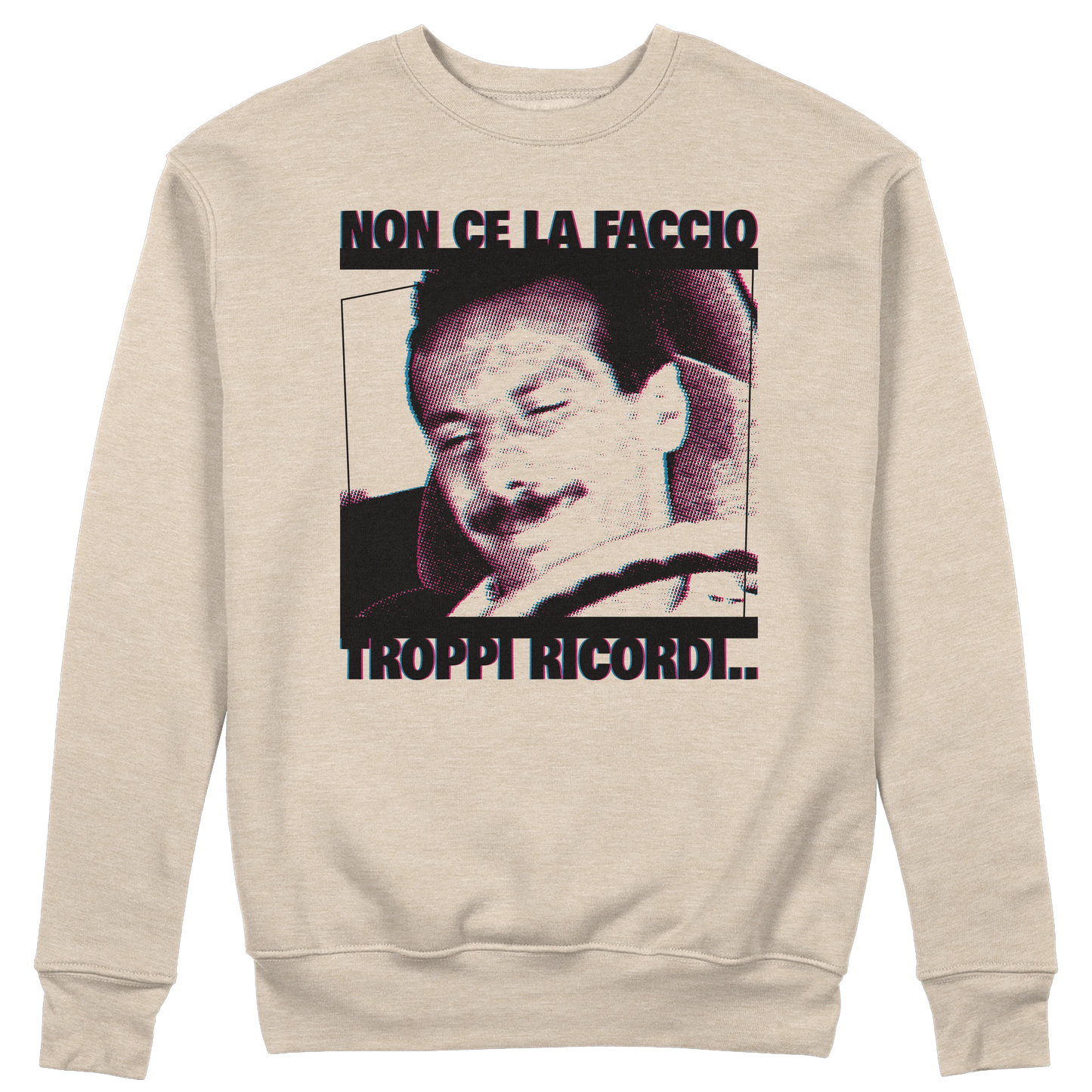 CUC GIROCOLLO TROPPI RICORDI -  Unisex - PERSONAGGI FAMOSI - FILM - Pop Art - Divertente - Non ce la faccio -  #chooseurcolor
