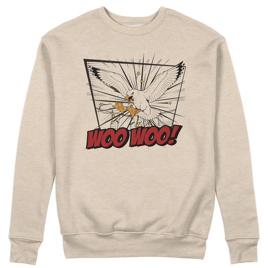 CUC GIROCOLLO CON LE ZAMPE DAVANTI -  Unisex - PERSONAGGI FAMOSI - IL BECCO WOO WOO - Divertente - Gabbiani -  #chooseurcolor