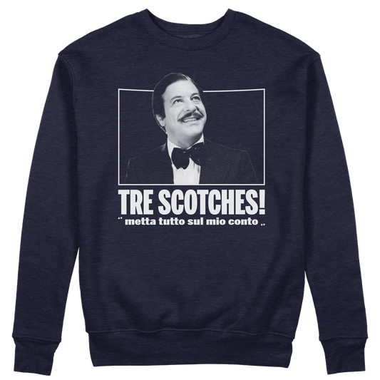 CUC GIROCOLLO TRE SCOTCHES! - Unisex - FILM - Calboni - Fantozzi - Cult - Citazione - #chooseurcolor
