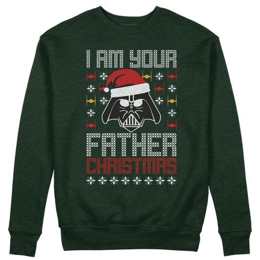 CUC GIROCOLLO I AM YOUR FATHER CHRISTMAS -  Unisex - NATALE - PERSONAGGI FAMOSI - Divertente - Regalo - Star Wars -  #chooseurcolor