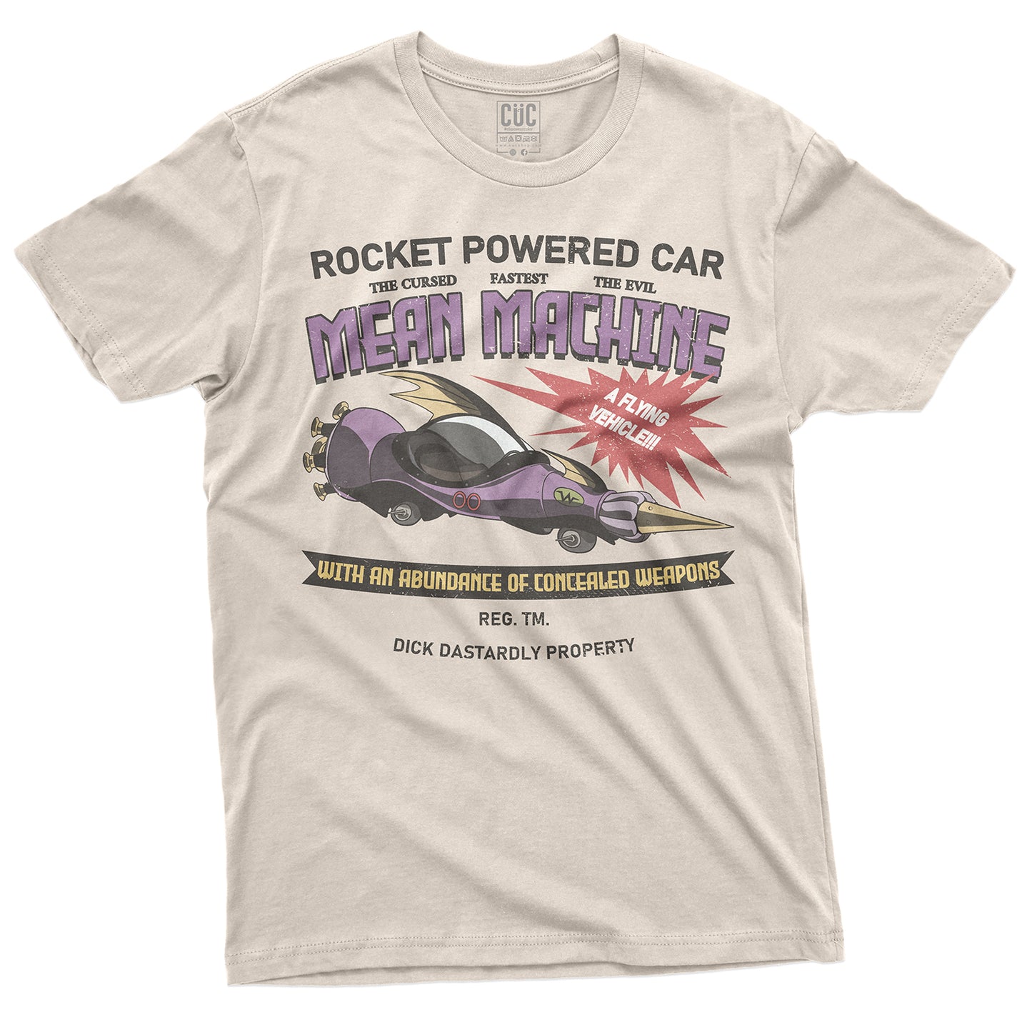 CUC T-Shirt  MEAN MACHINE- Dick & Muttley - Wacky - #chooseurcolor