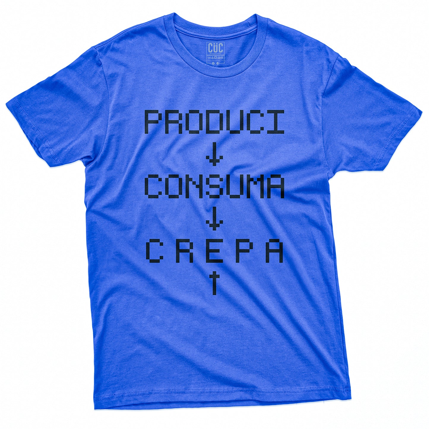 CUC T-Shirt PCC - Produci Consuma Crepa - CCCP - Grafica Punk Rock Alternativa  #chooseurcolor