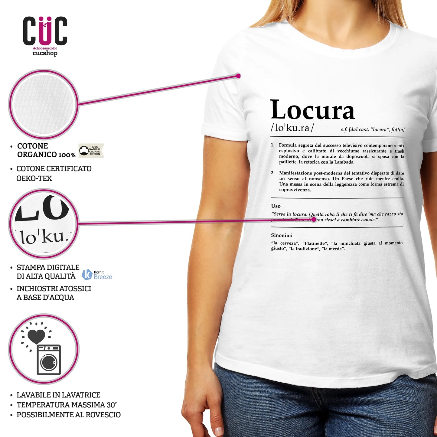 CUC T-SHIRT LOCURA Definizione - SERIE TV Divertente -  #chooseurcolor