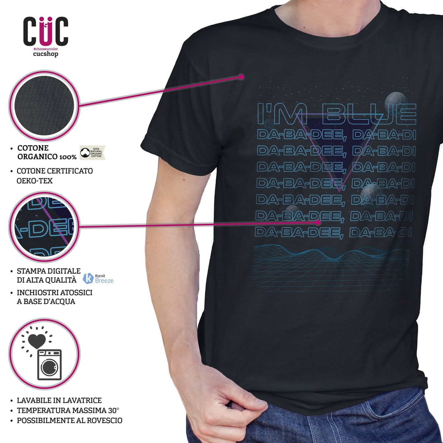 CUC T-SHIRT I’m blue - Dance -  #chooseurcolor