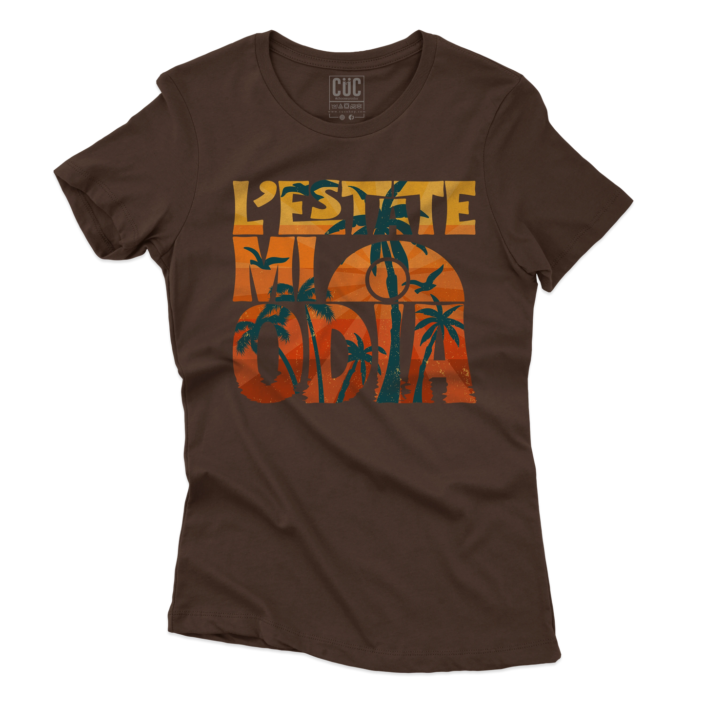 CUC T-SHIRT L’estate mi odia - divertente -  #chooseurcolor