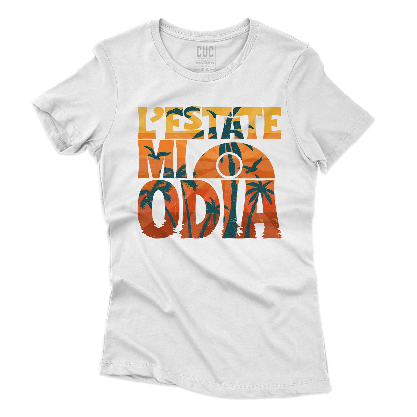 CUC T-SHIRT L’estate mi odia - divertente -  #chooseurcolor