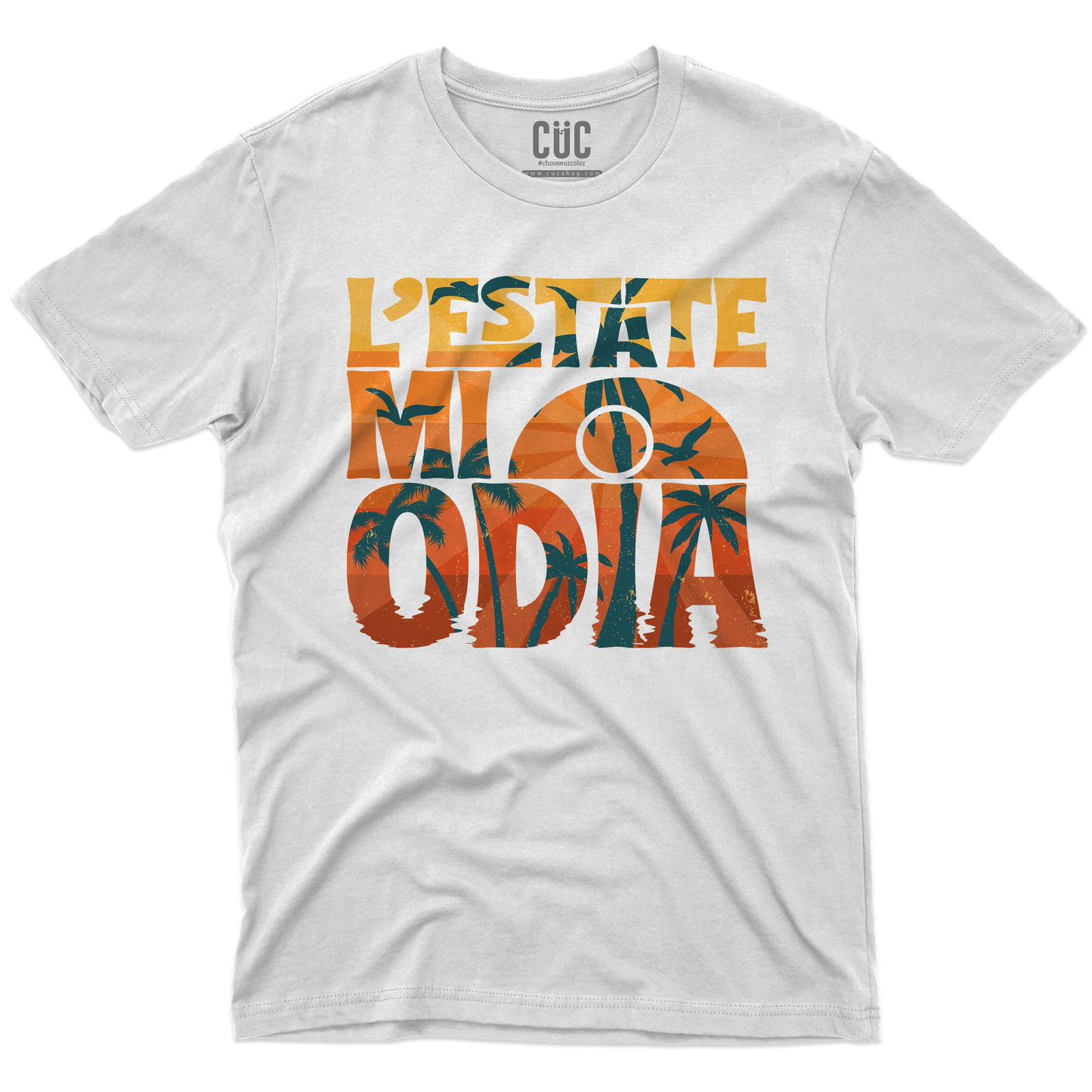 CUC T-SHIRT L’estate mi odia - divertente -  #chooseurcolor