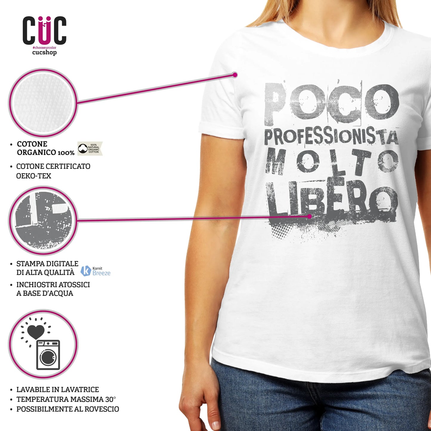 CUC T-SHIRT Poco professionista molto libero - PERSONAGGI FAMOSI Meme -  #chooseurcolor