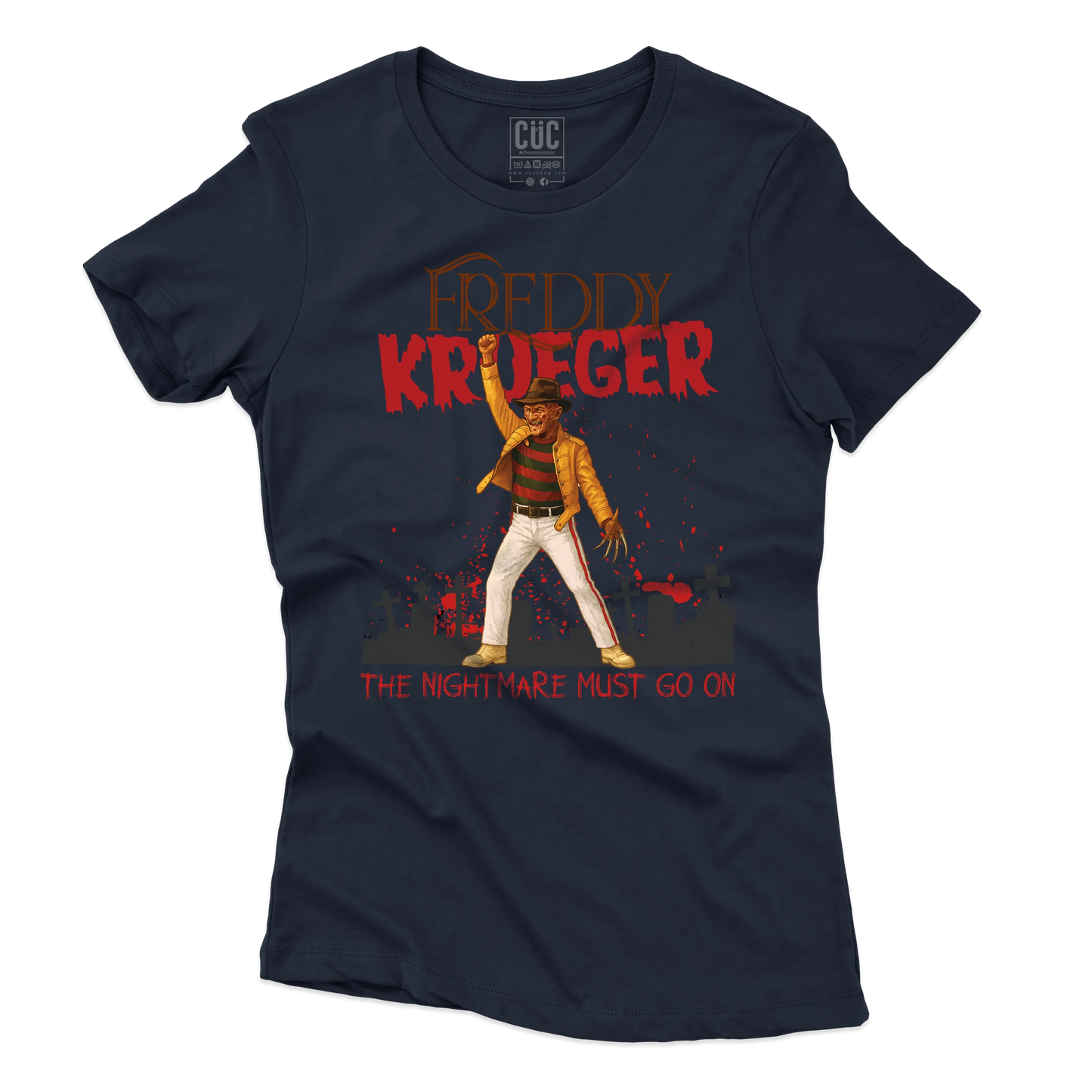 CUC T-SHIRT Freddy Krueger Mercury - FILM MUSICA - QUEEN -  #chooseurcolor