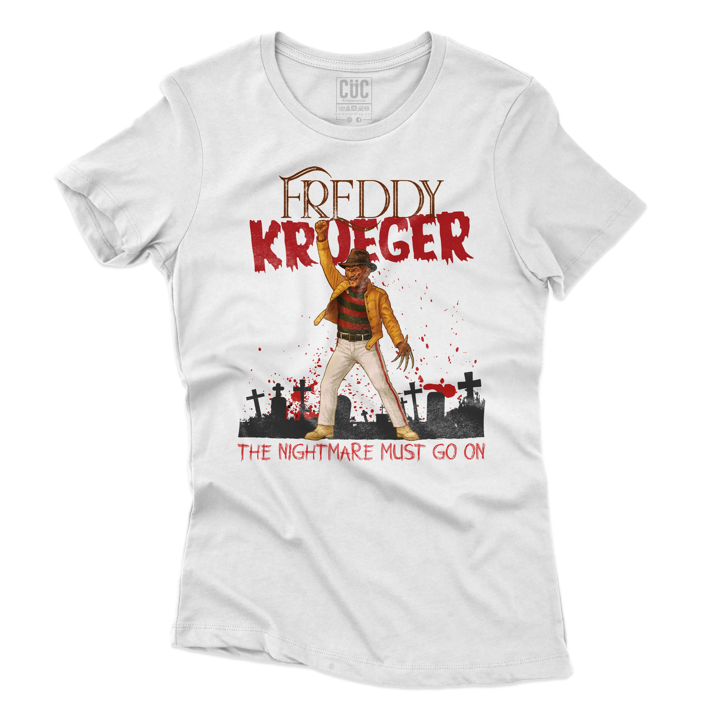 CUC T-SHIRT Freddy Krueger Mercury - FILM MUSICA - QUEEN -  #chooseurcolor