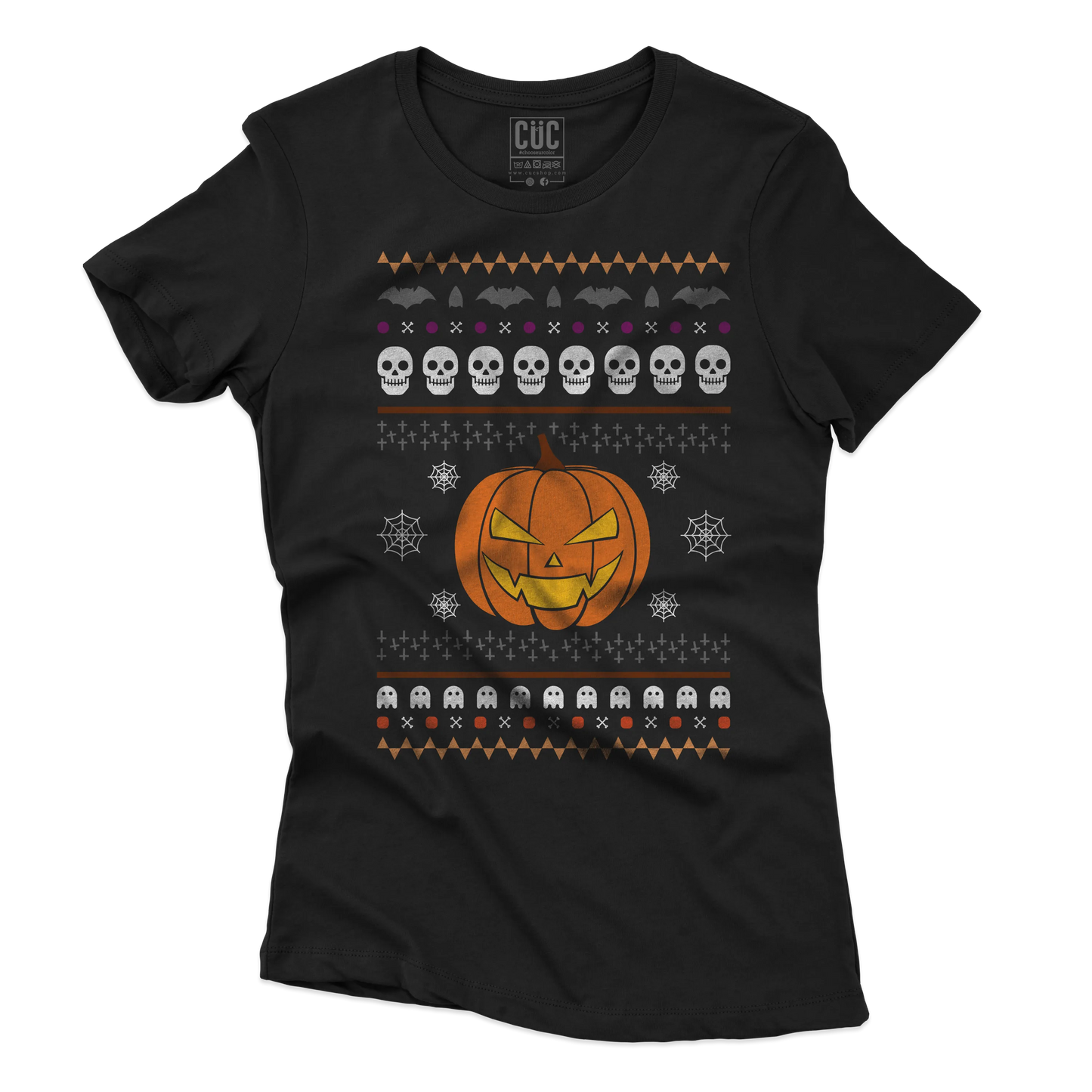 CUC T-SHIRT Ugly Halloween Sweater - Divertente  - Spooky Season -  #chooseurcolor