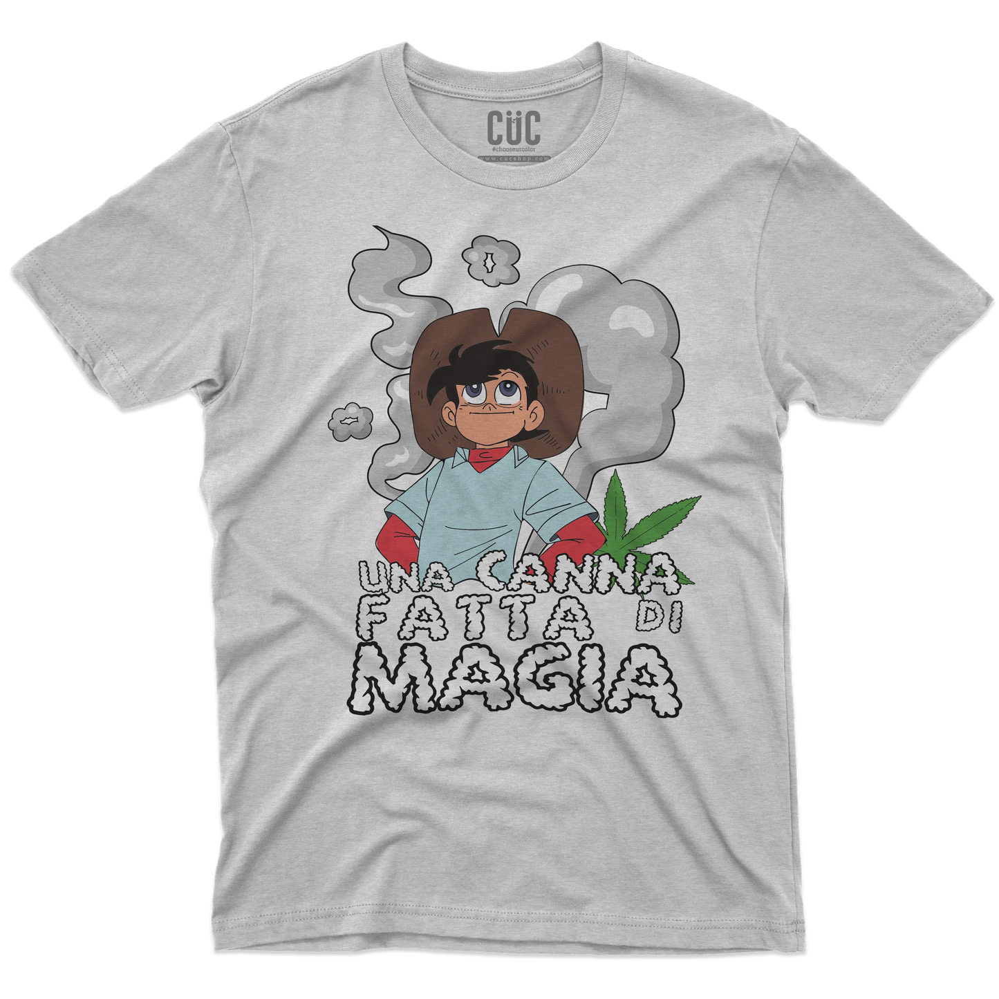 CUC T-SHIRT Una canna fatta di magia - ANIME MANGA - Divertente -  #chooseurcolor