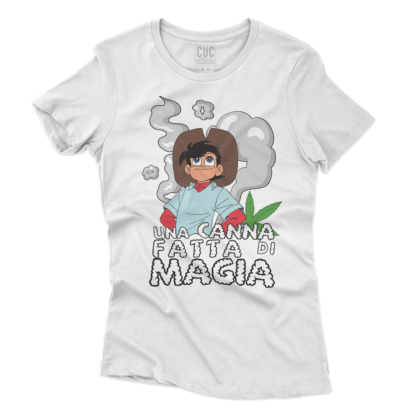 CUC T-SHIRT Una canna fatta di magia - ANIME MANGA - Divertente -  #chooseurcolor